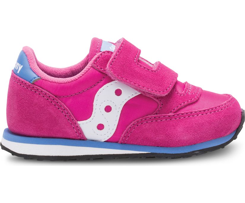 Gyerek Saucony Baby Jazz Hook & Loop Tornacipő Rózsaszín Fehér | HU 375HAP